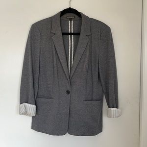Express Gray Blazer sz L